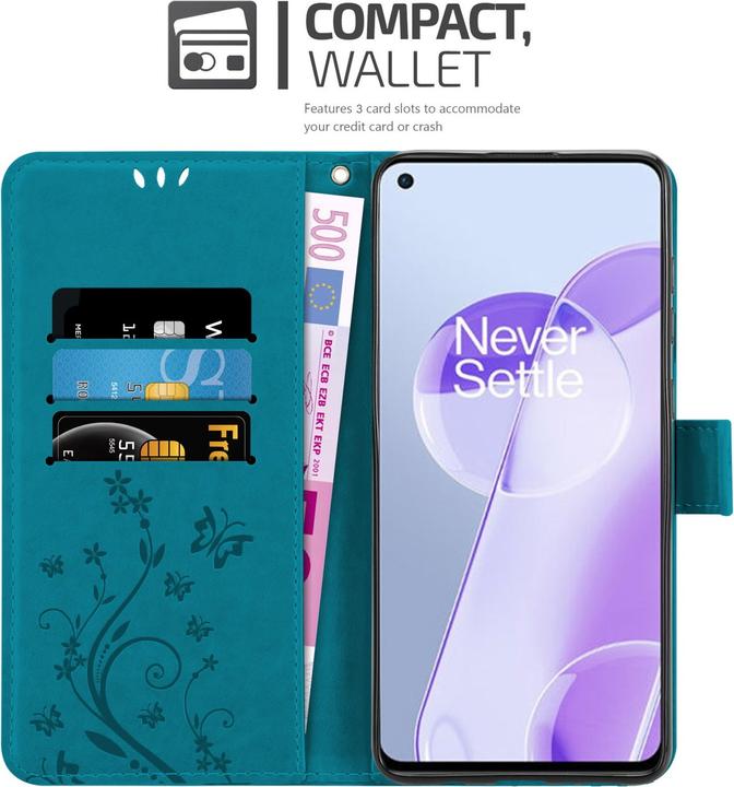 Produktbild Cadorabo Flower Book Hülle (OnePlus 9RT 5G)