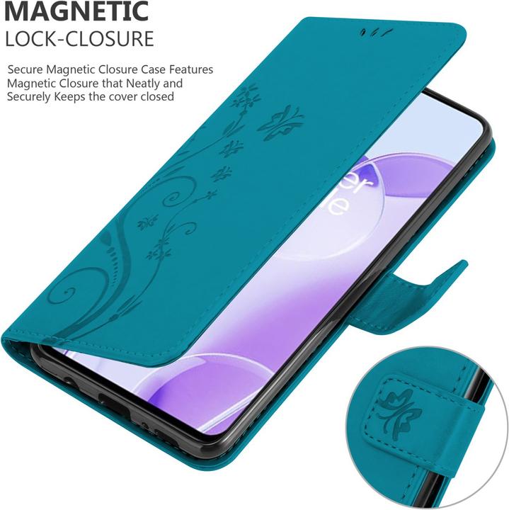 Produktbild Cadorabo Flower Book Hülle (OnePlus 9RT 5G)