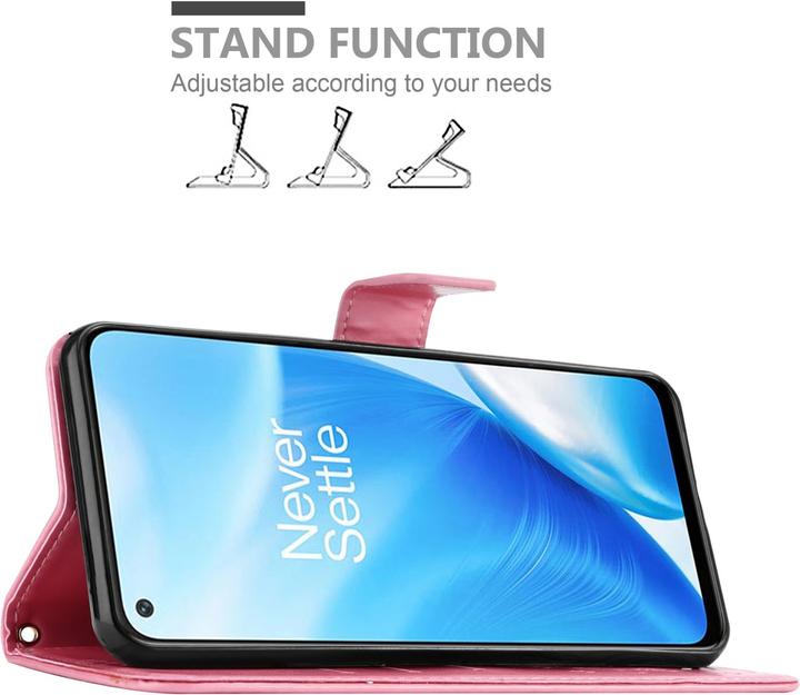 Actual product image Cadorabo Flower Book cover (OnePlus North N200 5G)