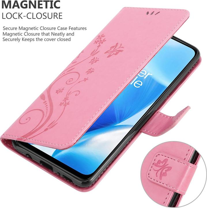 Actual product image Cadorabo Flower Book cover (OnePlus North N200 5G)