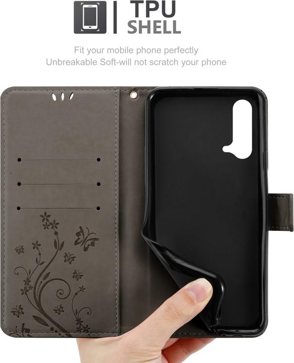 Immagine prodotto Cadorabo Copertina del libro a fiori (OnePlus Nord CE 5G)