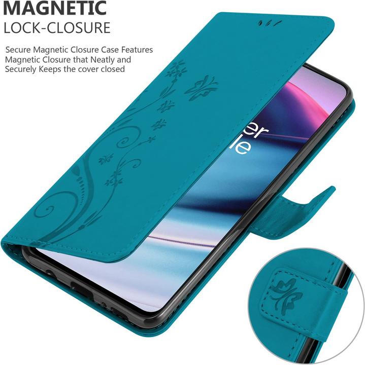 Immagine prodotto Cadorabo Copertina del libro a fiori (OnePlus Nord CE 5G)