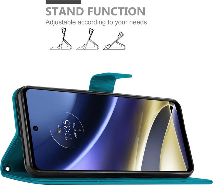 Actual product image Cadorabo Flower Book cover (Motorola Moto G51 5G)