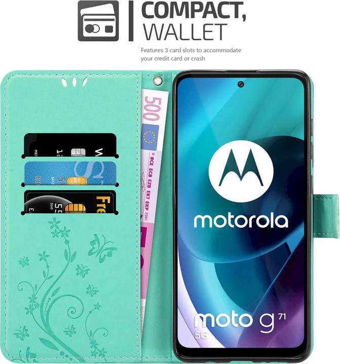 Immagine prodotto Cadorabo Copertina del libro a fiori (Motorola Moto G71 5G)