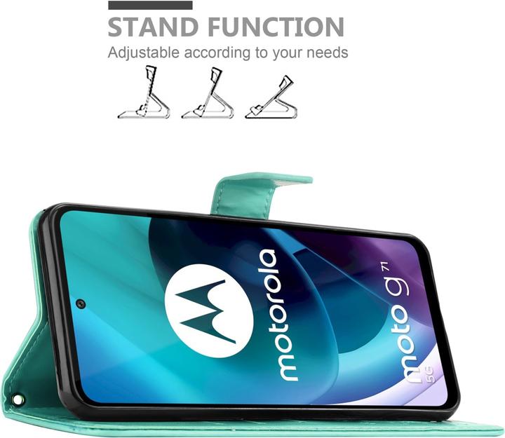 Immagine prodotto Cadorabo Copertina del libro a fiori (Motorola Moto G71 5G)