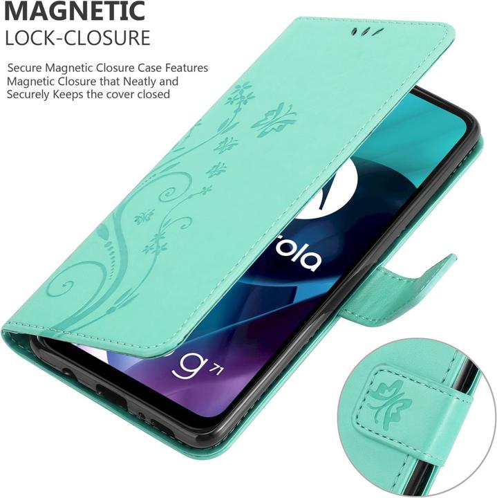 Immagine prodotto Cadorabo Copertina del libro a fiori (Motorola Moto G71 5G)