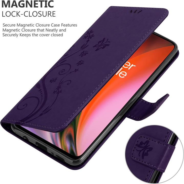Actual product image Cadorabo Flower Book cover (OnePlus Nord 2 5G)