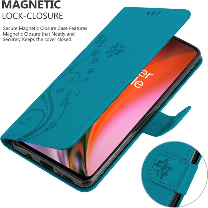 Immagine prodotto Cadorabo Copertina del libro a fiori (OnePlus Nord 2 5G)