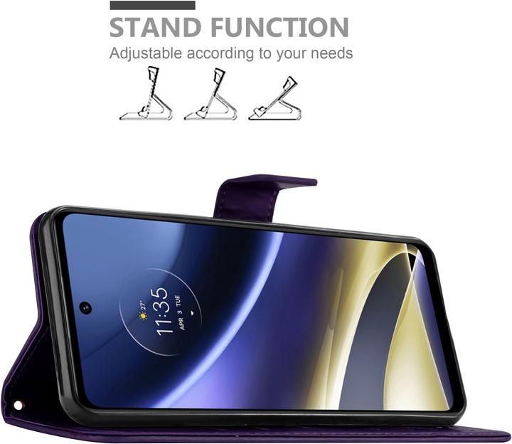 Actual product image Cadorabo Flower Book cover (Motorola Moto G51 5G)