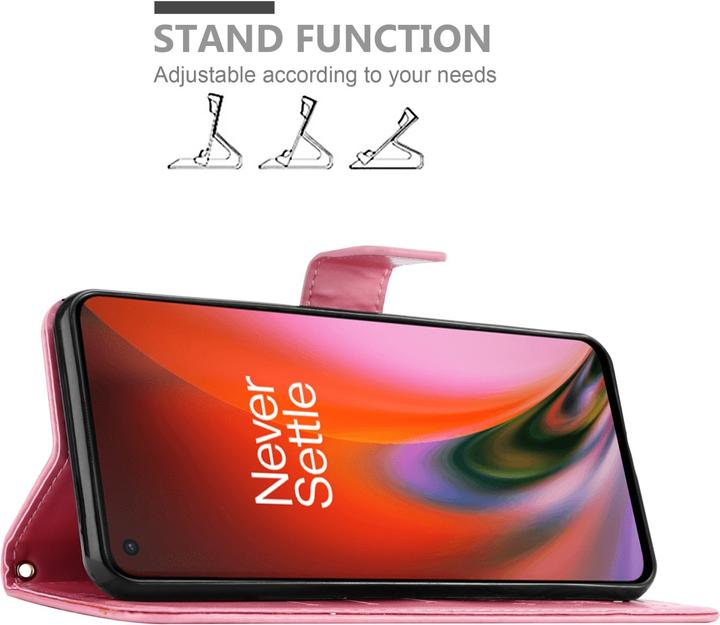 Actual product image Cadorabo Flower Book cover (OnePlus Nord 2 5G)