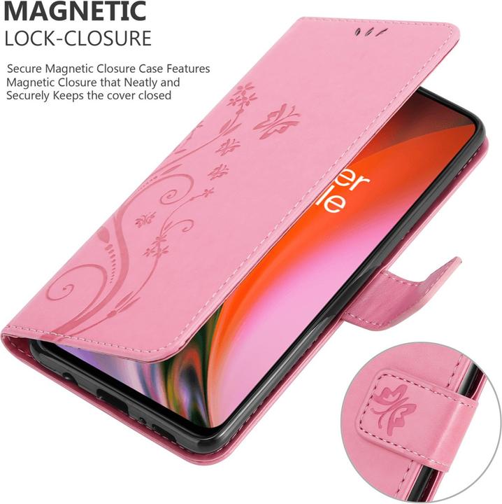 Actual product image Cadorabo Flower Book cover (OnePlus Nord 2 5G)