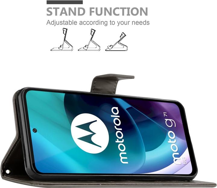 Image du produit Cadorabo Pochette Flower Book (Motorola Moto G71 5G)
