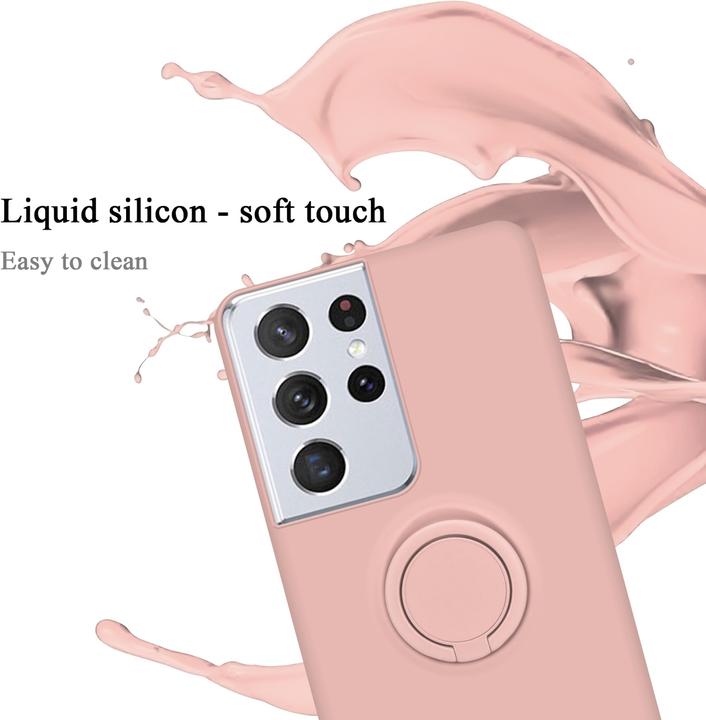 Actual product image Cadorabo TPU Liquid Ring Silicone Case Cover (Samsung Galaxy S22 Ultra)