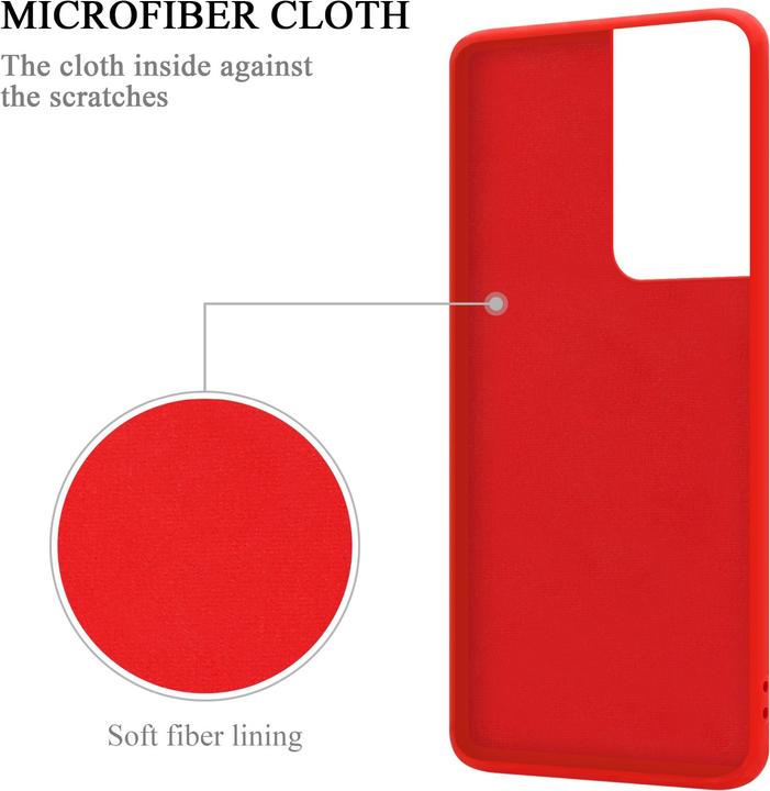 Productafbeelding Cadorabo TPU Vloeibare Ring Silicone Hoesje (Samsung Galaxy S22 Ultra)