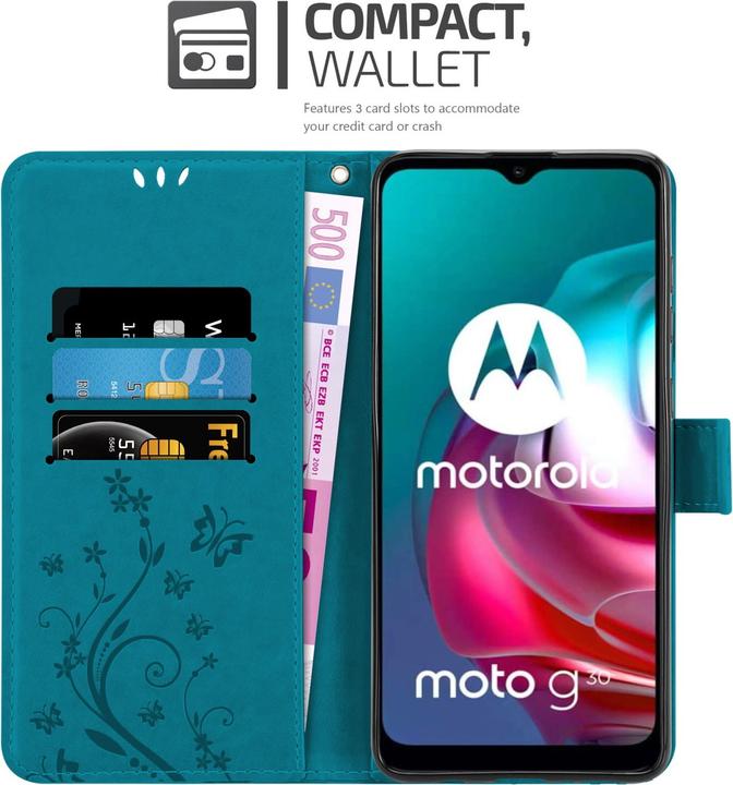 Immagine prodotto Cadorabo Copertina del libro a fiori (Motorola Moto G10, Motorola Moto G30)