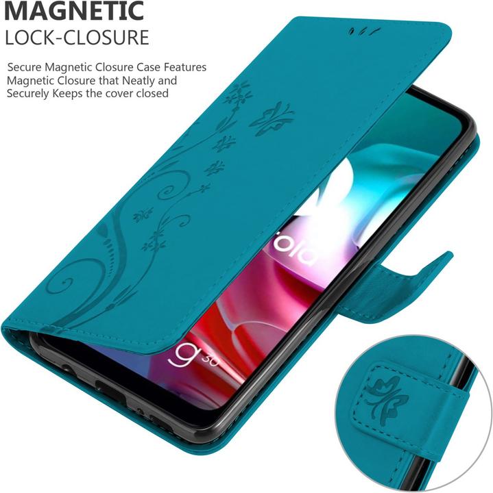 Immagine prodotto Cadorabo Copertina del libro a fiori (Motorola Moto G10, Motorola Moto G30)