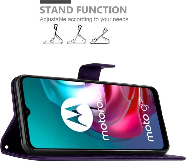 Immagine prodotto Cadorabo Copertina del libro a fiori (Motorola Moto G30, Motorola Moto G10)
