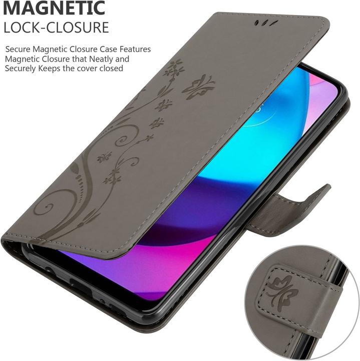 Actual product image Cadorabo Flower Book cover (Motorola E30, Motorola Moto E20, Motorola Moto E40)