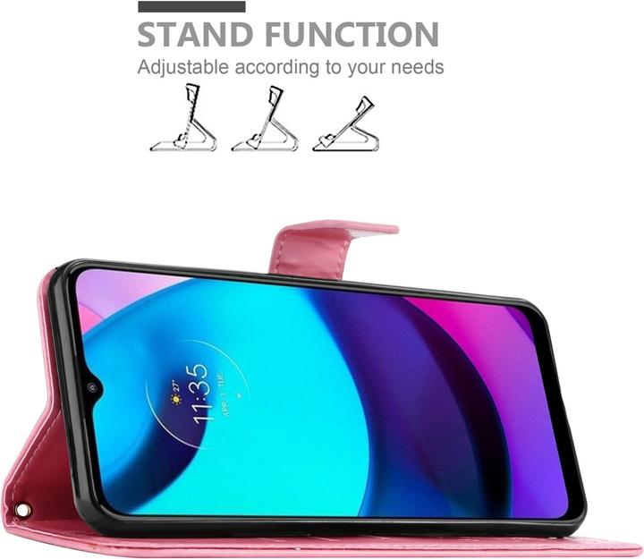 Produktbild Cadorabo Flower Book Hülle (Motorola E30, Motorola Moto E20, Motorola Moto E40)