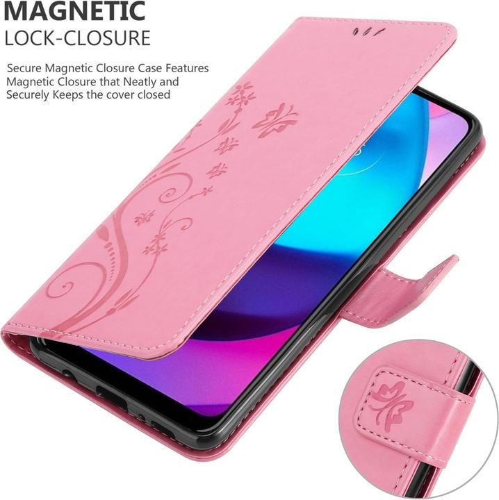 Produktbild Cadorabo Flower Book Hülle (Motorola E30, Motorola Moto E20, Motorola Moto E40)
