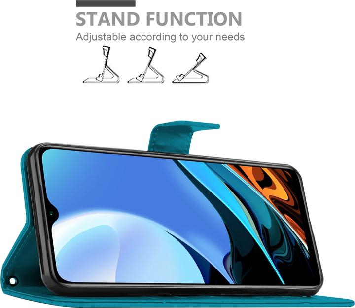 Immagine prodotto Cadorabo Copertina del libro a fiori (Xiaomi Redmi 9T, Xiaomi Poco M3)