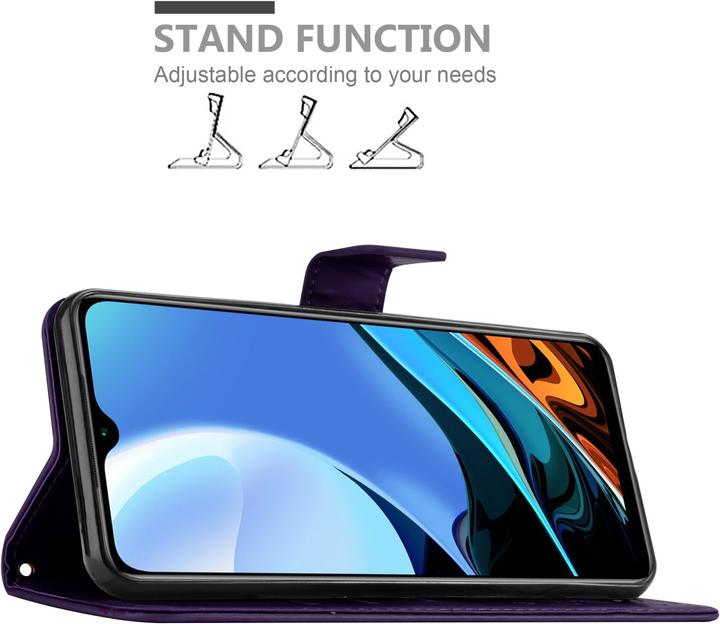 Immagine prodotto Cadorabo Copertina del libro a fiori (Xiaomi Redmi 9T, Xiaomi Poco M3)