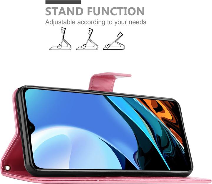 Immagine prodotto Cadorabo Copertina del libro a fiori (Xiaomi Redmi 9T, Xiaomi Poco M3)