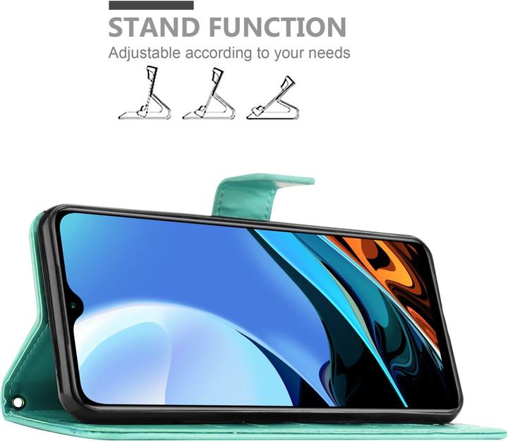 Immagine prodotto Cadorabo Copertina del libro a fiori (Xiaomi Redmi 9T, Xiaomi Poco M3)
