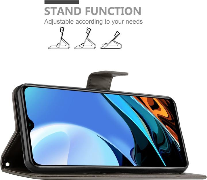 Actual product image Cadorabo Flower Book cover (Xiaomi Poco M3, Xiaomi Redmi 9T)