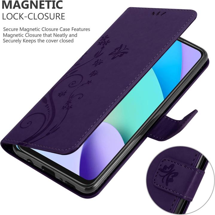 Immagine prodotto Cadorabo Copertina del libro a fiori (Xiaomi Redmi 10, Xiaomi Redmi Note 11)