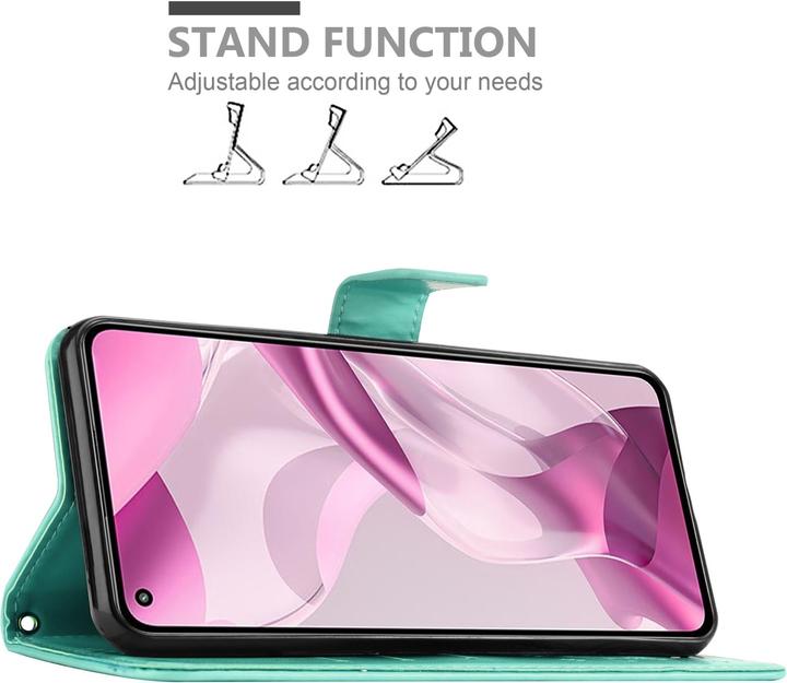 Actual product image Cadorabo Flower Book cover (Xiaomi Mi 11 Lite, Xiaomi Mi 11 Lite 5G)