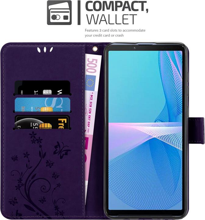Image du produit Cadorabo Pochette Flower Book (Sony Xperia 10 III)