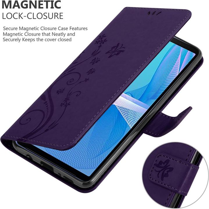 Image du produit Cadorabo Pochette Flower Book (Sony Xperia 10 III)