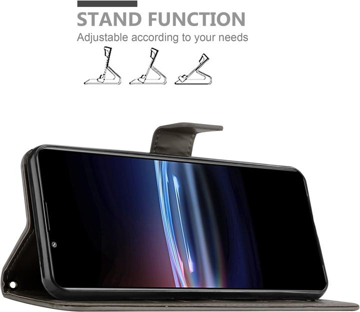 Actual product image Cadorabo Flower Book cover (Sony Xperia Pro-I)