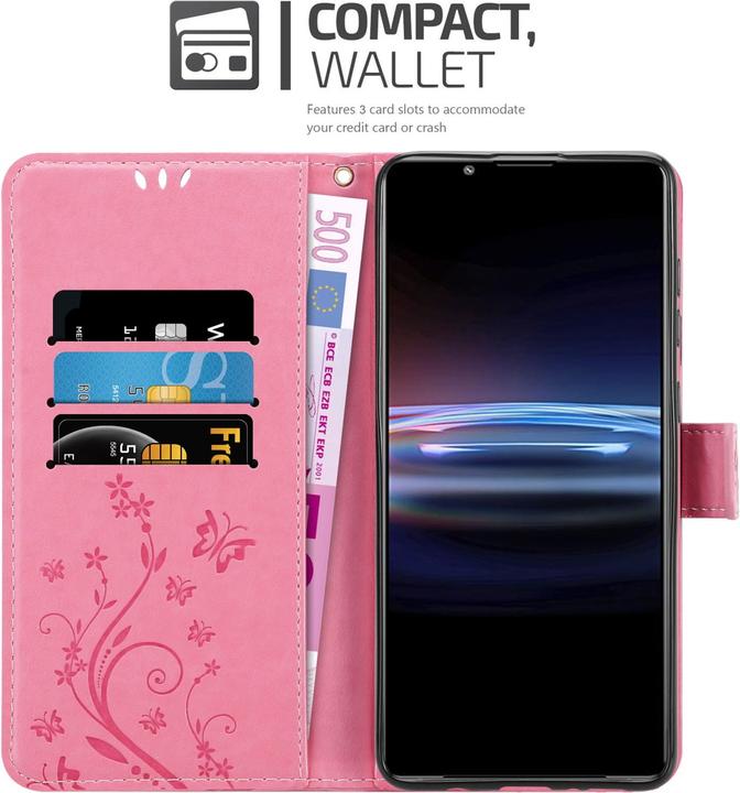 Actual product image Cadorabo Flower Book Cover (Sony Xperia Pro-I)
