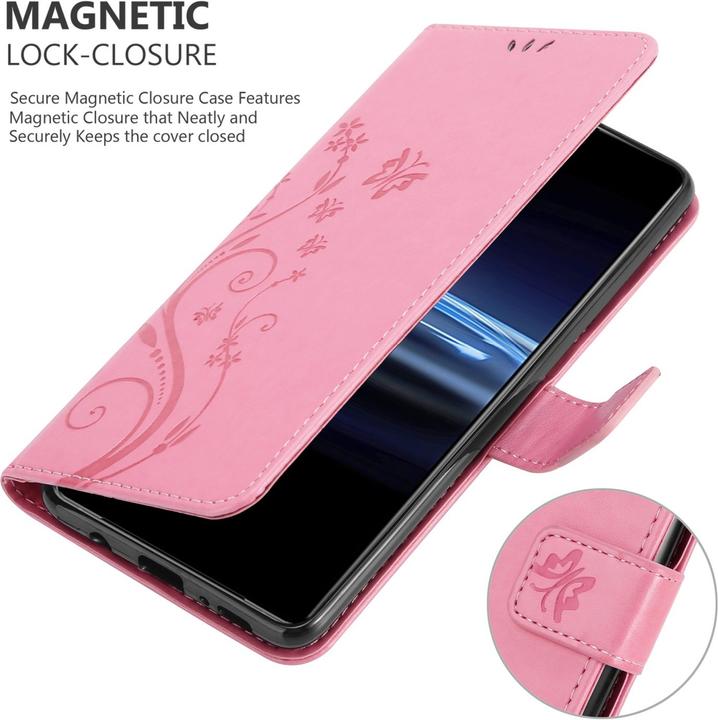 Actual product image Cadorabo Flower Book Cover (Sony Xperia Pro-I)