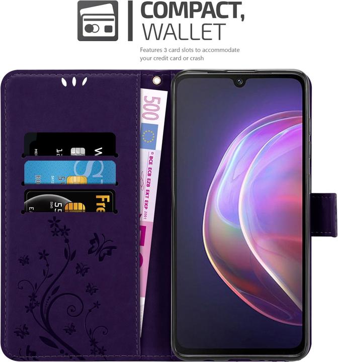 Actual product image Cadorabo Flower Book cover (Vivo V21)