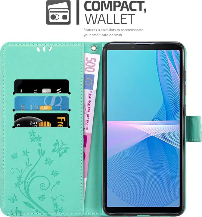 Image du produit Cadorabo Pochette Flower Book (Sony Xperia 10 III)