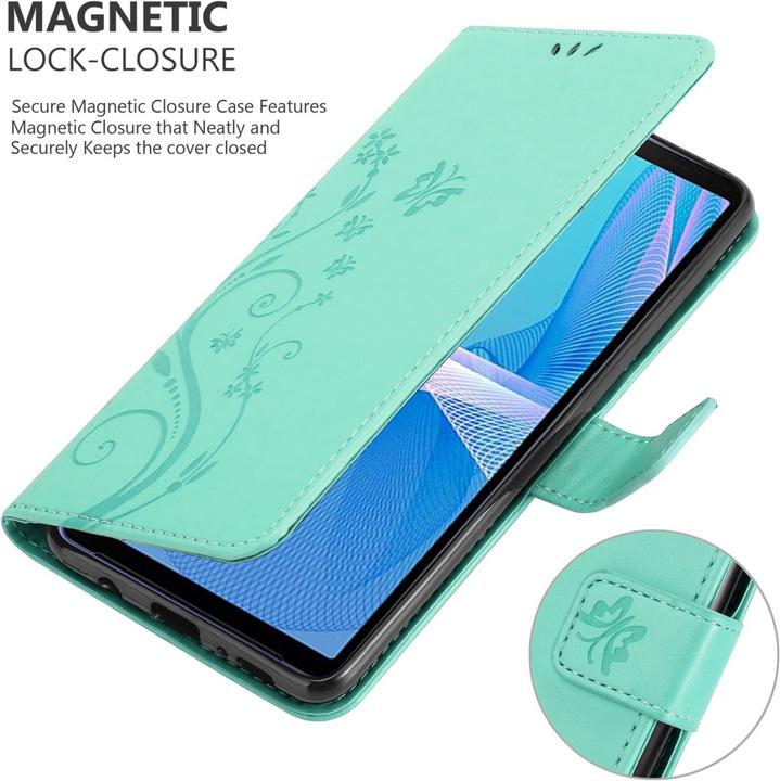 Image du produit Cadorabo Pochette Flower Book (Sony Xperia 10 III)