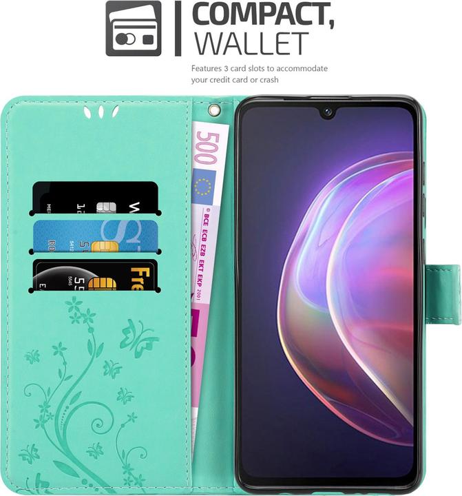 Actual product image Cadorabo Flower Book cover (Vivo V21)