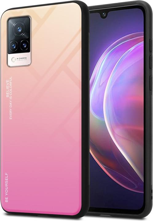 Produktbild Cadorabo TPU 2 Farben Glas Hülle (Vivo V21)
