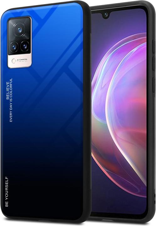 Actual product image Cadorabo TPU 2 colors glass envelope (Vivo V21)