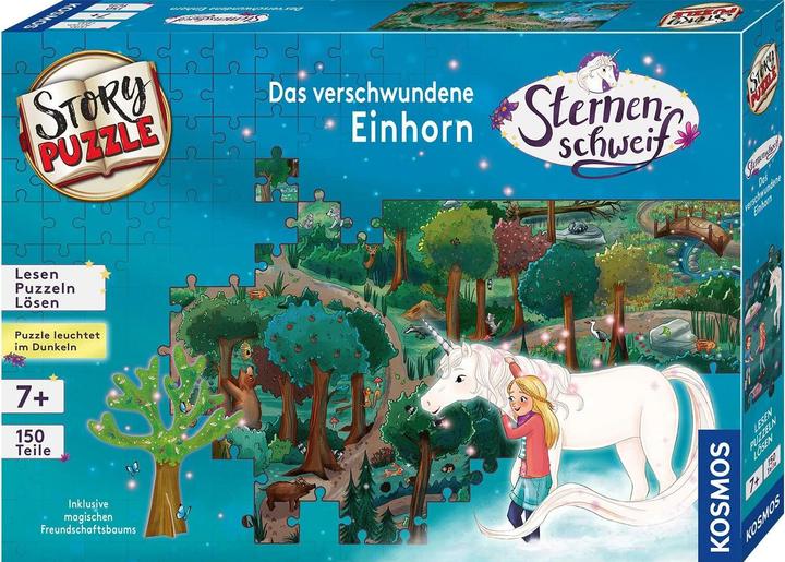 Produktbild Kosmos Story-Puzzle: Sternenschweif – Das verschwundene Einhorn (150 Teile)
