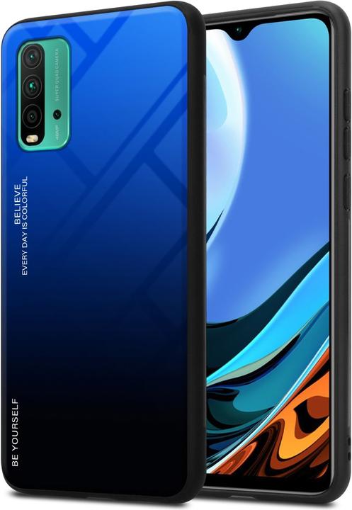 Actual product image Cadorabo TPU 2 colors glass envelope (Xiaomi Redmi 9T, Xiaomi Poco M3)