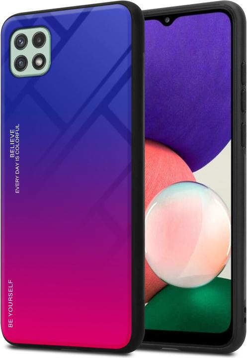 Produktbild Cadorabo TPU 2 Farben Glas Hülle (Samsung Galaxy A22 5G)