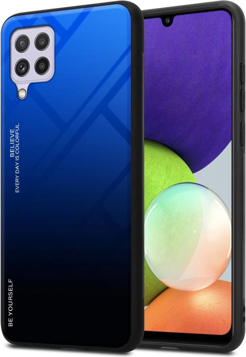 Actual product image Cadorabo TPU 2 colors glass envelope (Samsung Galaxy M22, Samsung Galaxy A22, Samsung Galaxy A32)
