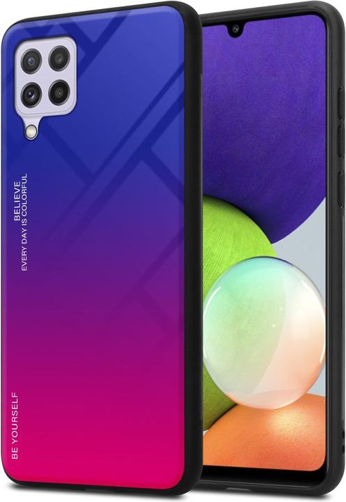 Actual product image Cadorabo TPU 2 colors glass envelope (Samsung Galaxy M22, Samsung Galaxy A22, Samsung Galaxy A32)