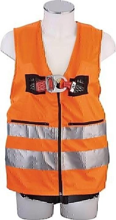 Actual product image MAS High visibility waistcoat MAS40 Quick EN361 EN20471 2-point, waistcoat orange for size 44-54 (44, 45, 46, 47, 48, 49, 50, 51, 52, 53, 54)