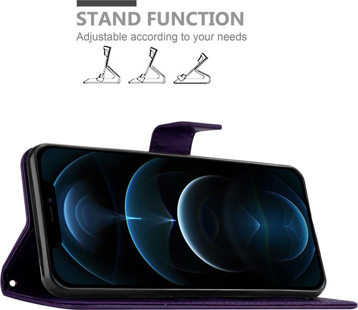 Actual product image Cadorabo Flower Book cover (Apple iPhone 12 Pro Max)