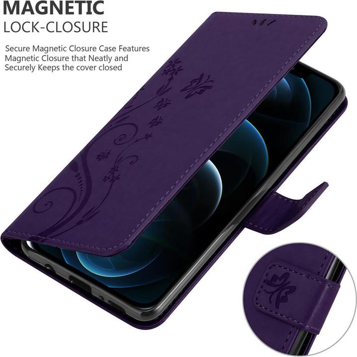 Actual product image Cadorabo Flower Book cover (Apple iPhone 12 Pro Max)